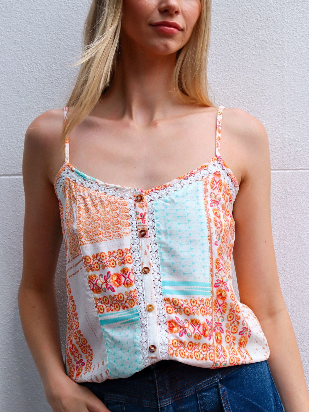 MOSAIC LACE TANK