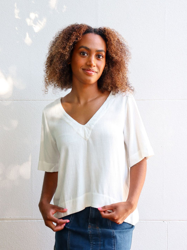 MAYA LINEN TOP