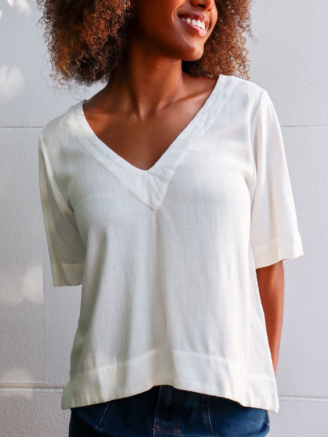 MAYA LINEN TOP