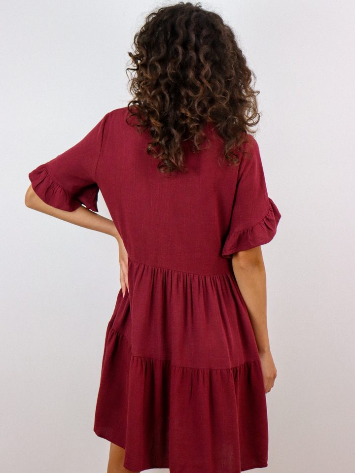 VICTORIA LINEN SMOCK