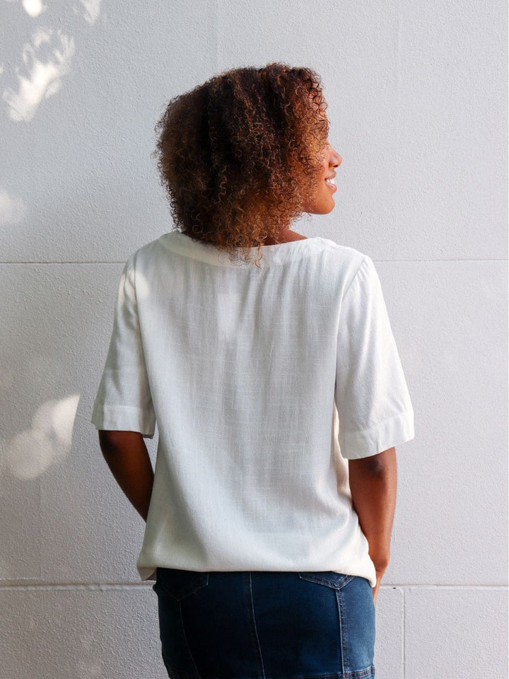 MAYA LINEN TOP