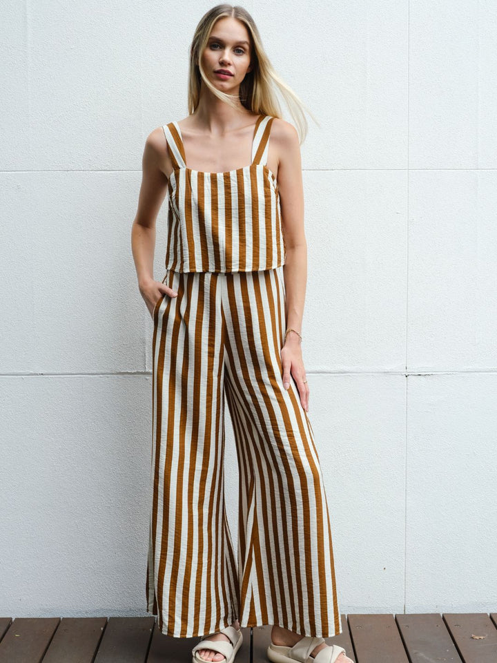 RETRO STRIPE JUMPSUIT