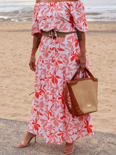 CORAL MAXI SKIRT